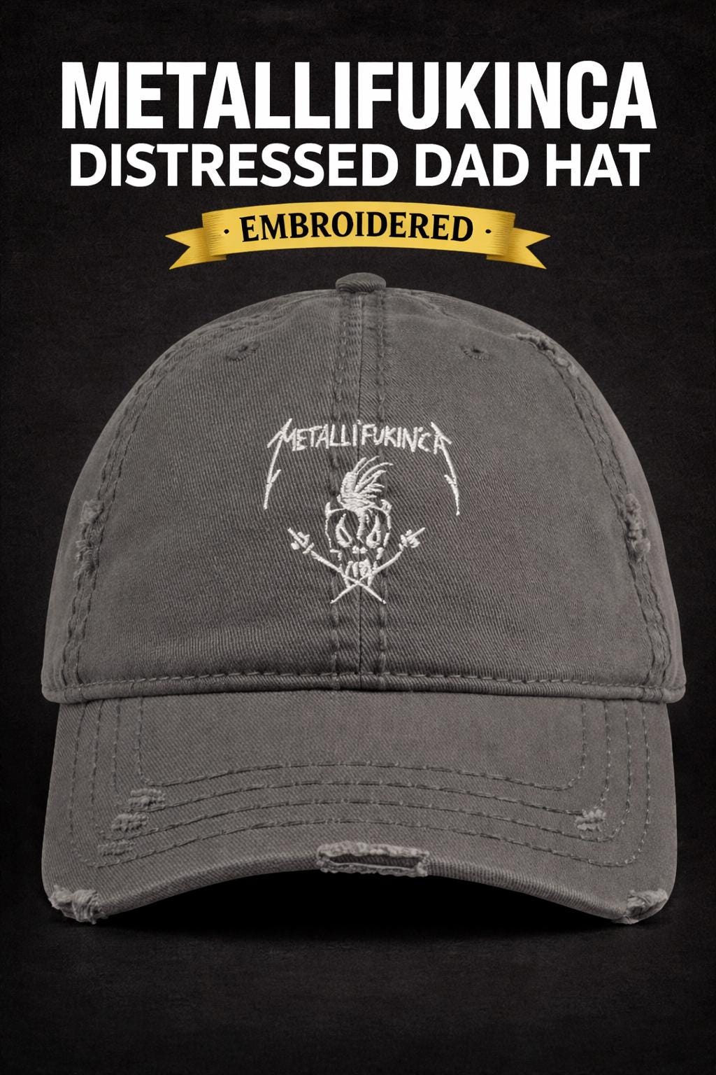 Metallica Distressed Hat — Accessories by The Perfect Goods