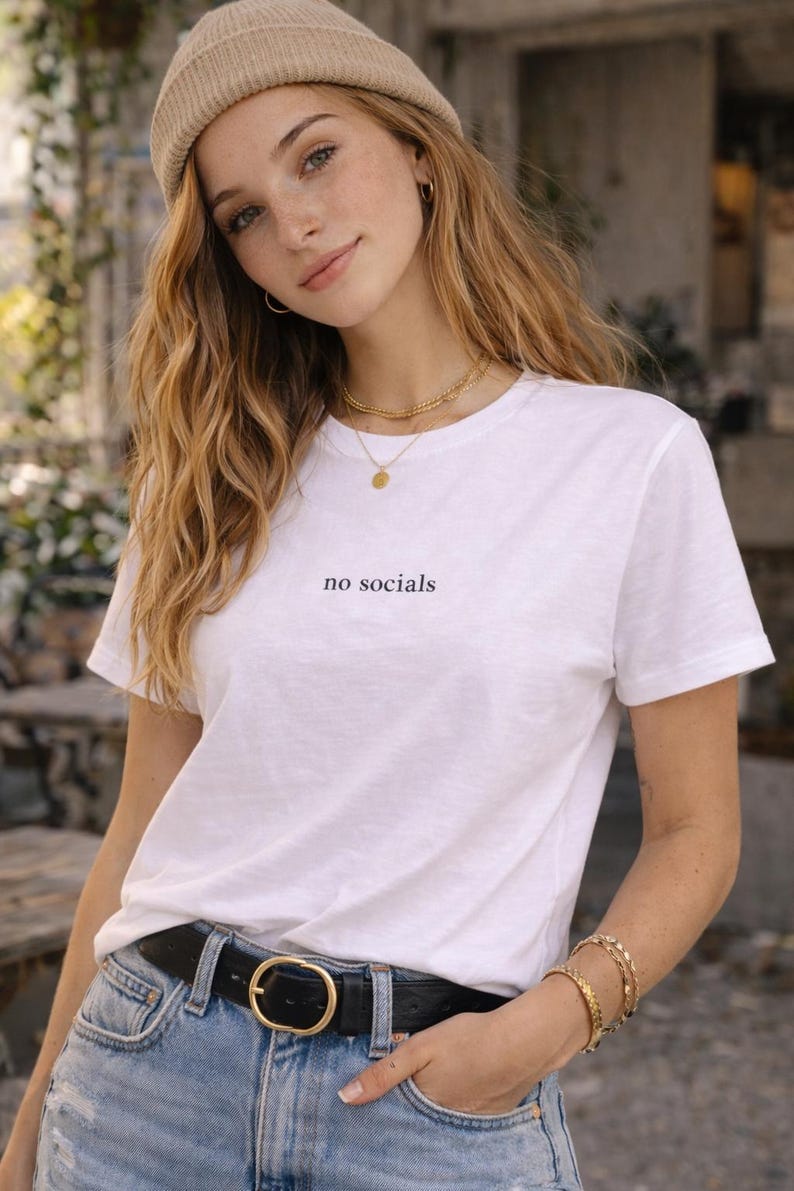 No Socials Tee — Tees by The Perfect Goods