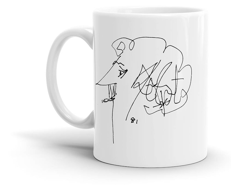 Kurt Vonnegut Self-Portrait Mug — Accessories by The Perfect Goods
