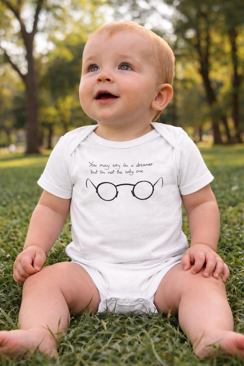 John Lennon Lyrics Onesie — Baby by The Perfect Goods